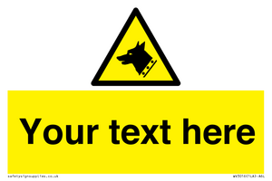 Custom Warning: Guard dog